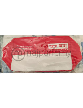 Diesel, Kozmetická taška červeno-biela 22cm x 10cm x 14cm