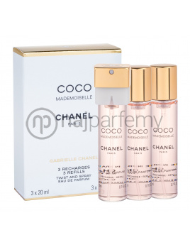 Chanel Coco Mademoiselle, Parfumovaná voda 3x20ml, Náplň