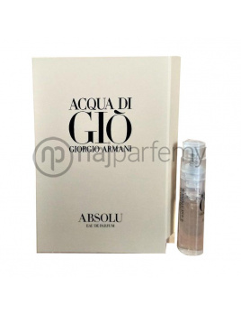 Giorgio Armani Acqua di Gio Absolu, Vzorka vône