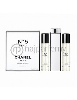 Chanel No. 5 L´Eau, Toaletna voda 3x20ml - Náplne