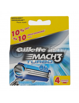 Gillette Mach3 Turbo, Náhradné ostrie 4ks