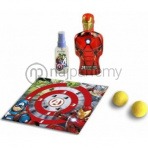 Marvel Avengers Iron Man SET: Toaletná voda 90ml + 2v1 Pena do kúpeľa / Šampón 350ml + Terč na suchý zips