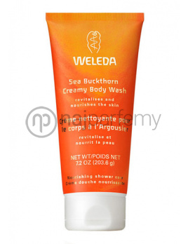 Weleda Sea Buckthorn Creamy Body Wash, Telová prírodná kozmetika - 200ml, Rakytníkový sprchový krém