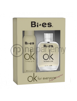 Bi-es OK for Everyone SET: Toaletná voda 100ml + Deodorant 150ml (Alternatíva vône Calvin Klein One)