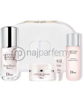 Christian Dior Capture Totale SET: Pleťová voda 50ml + Sérum na tvár 50ml + Krém na tvár 15ml + Očné sérum 5ml + Kozmetická taška