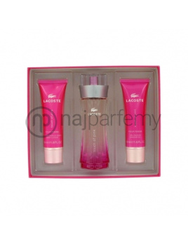 Lacoste Touch of Pink, Edt 50ml + 50ml tělové mléko + 50ml sprchový gel
