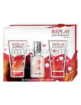 Replay your fragrance! for Her, Edt 20ml + 50ml sprchový gel + 50ml telove mlieko