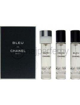 Chanel Bleu de Chanel, Toaletná voda 3x20ml s rozprašovačom