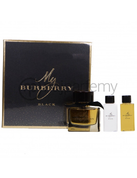 Burberry My Burberry Black SET: Parfémovana voda 90ml + Sprchový gél 75ml + Telové mlieko 75ml