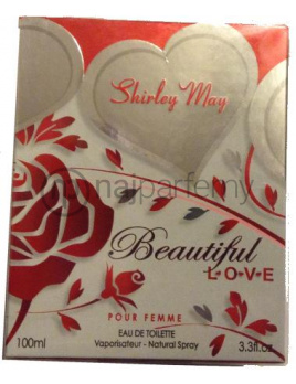 Shirley May Beautiful Love Pour Femme, Toaletná voda 100ml(Alternatíva vône Cacharel Amor Amor)