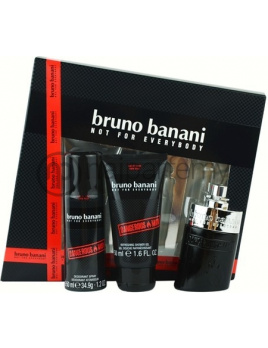 Bruno Banani Dangerous Man, Edt 30ml + 50ml sprchový gel + 50ml deodorant