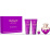Versace Dylan Purple, SET: Parfumovaná voda 100ml + 5ml + Telové mlieko 100ml + Sprchový gél 100ml